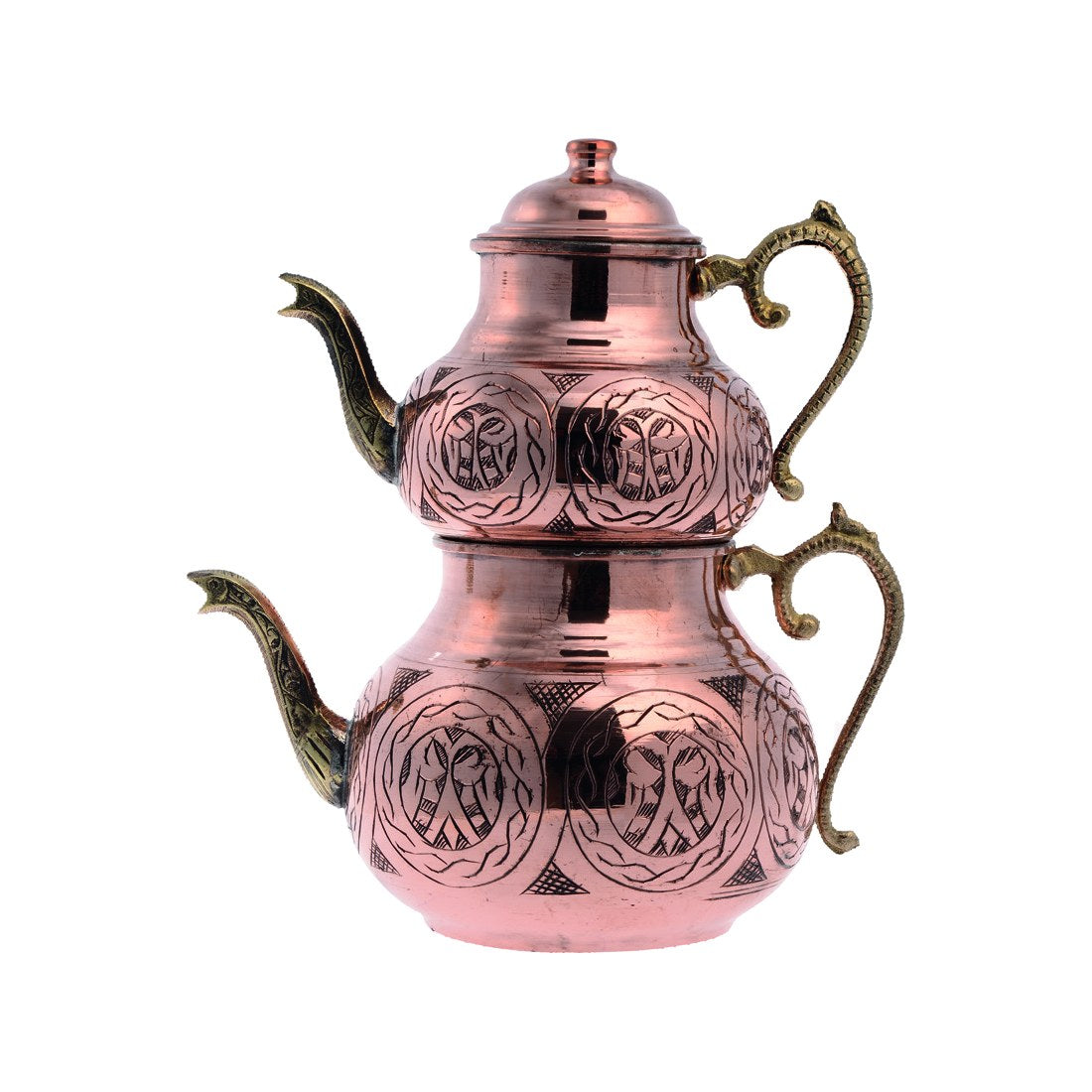 Tea Pot - Large Engraved Design - Red - Acar catalog image