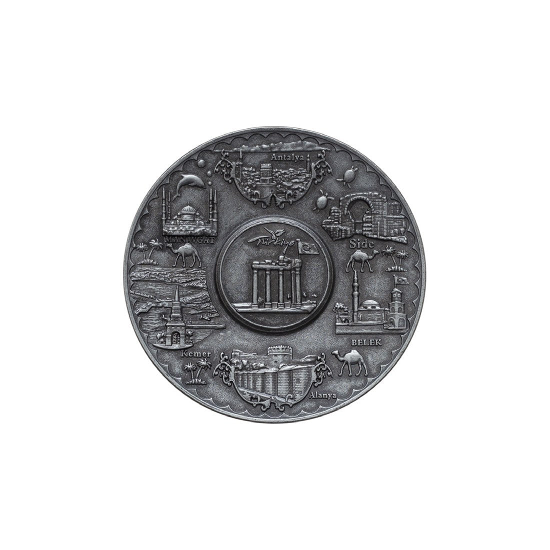 Decorative Plate Small - Tinned Finish - Acar catalog image