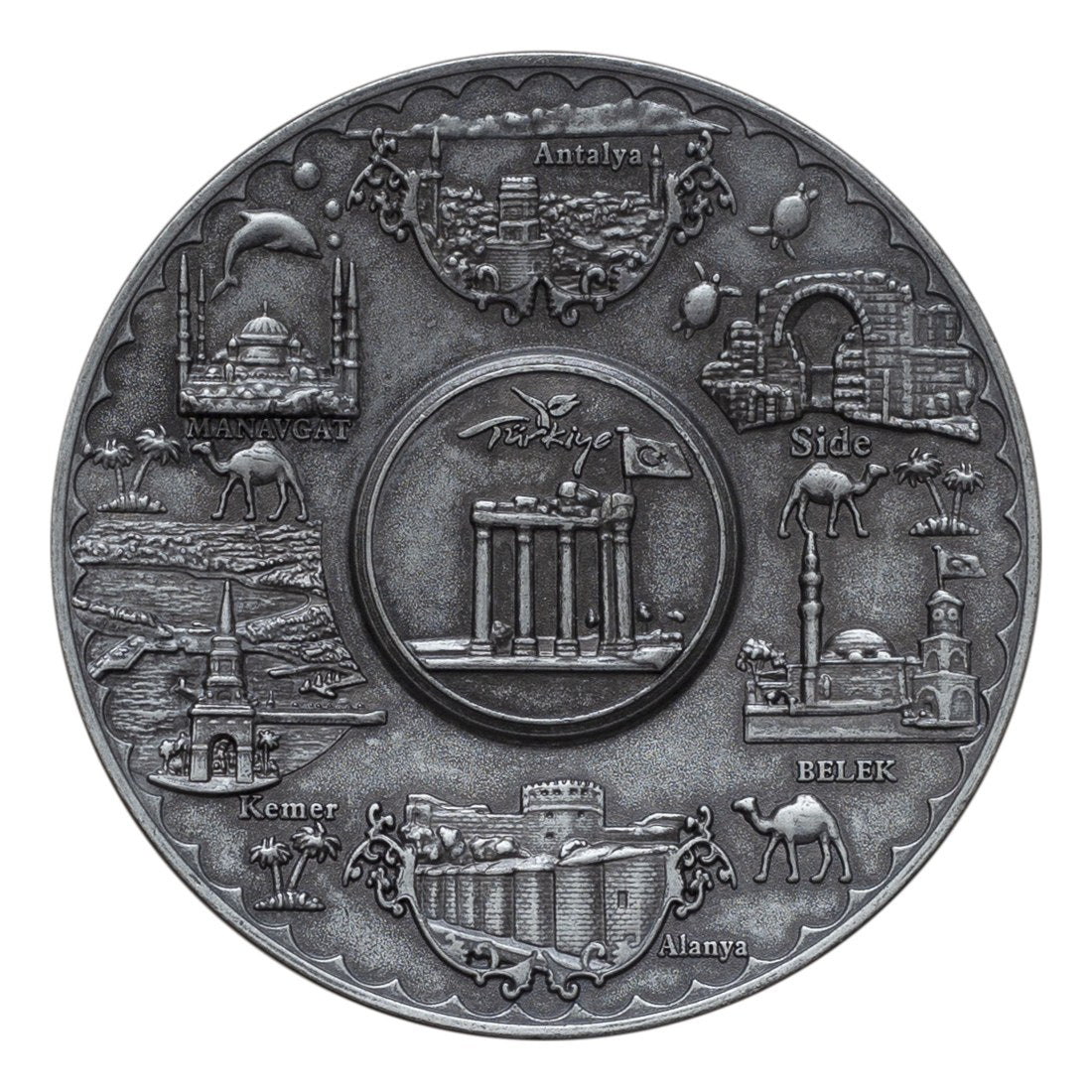Decorative Plate Big - Tinned Finish - Acar catalog image