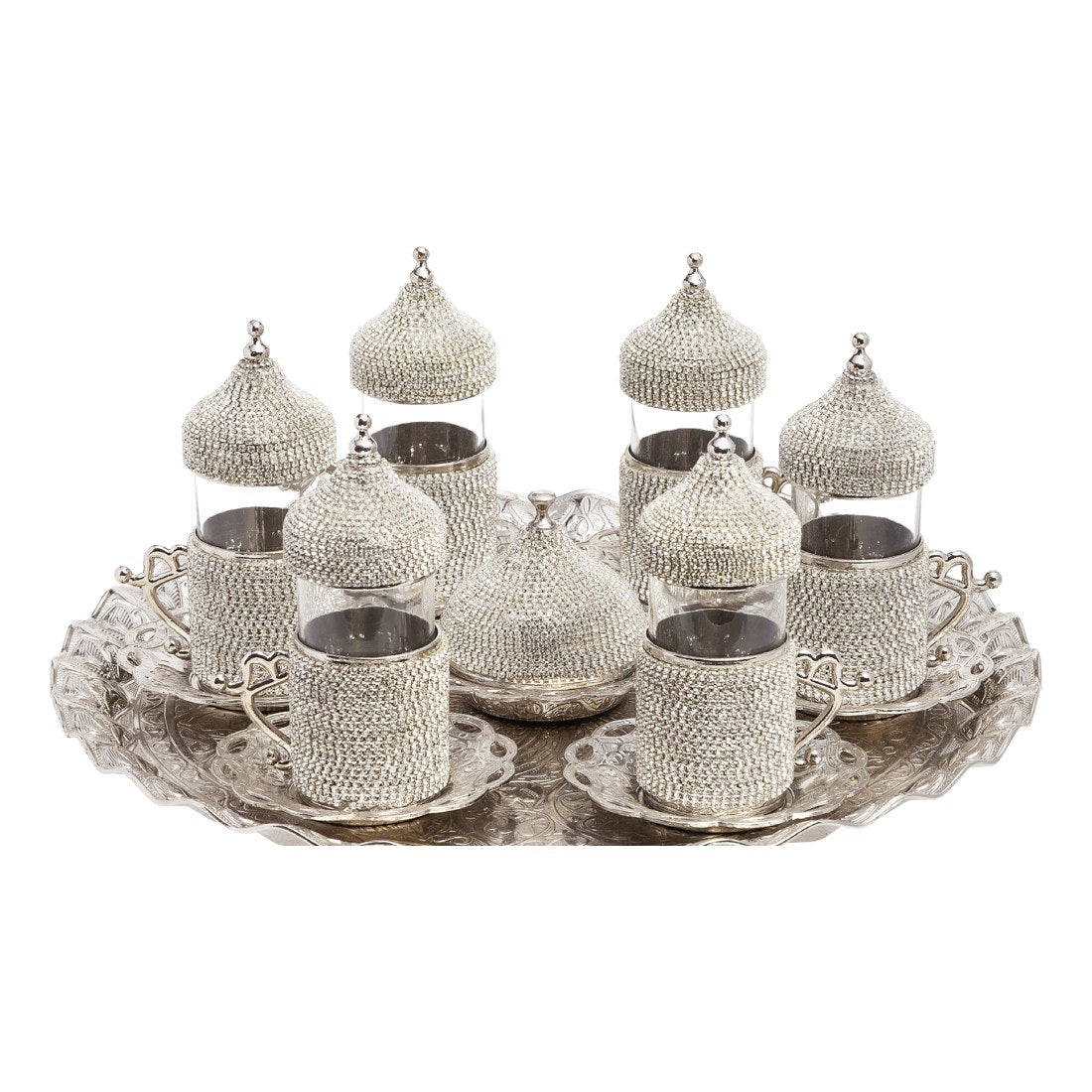 6-Person Water Glass Set Gem-Style Series - White - Acar catalog image