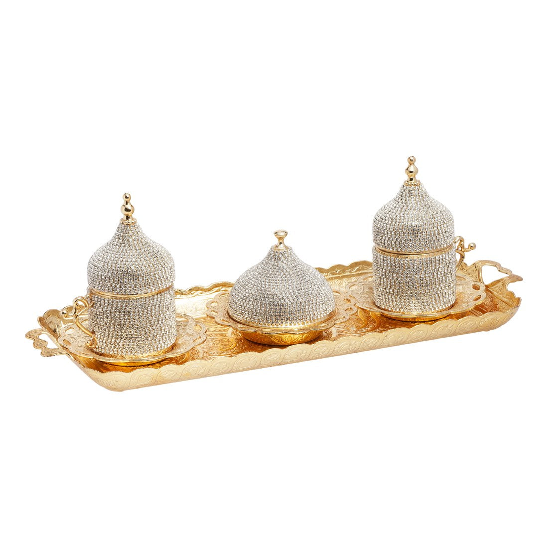 2-Person Coffee Gem-Style Set - Gem-Style Series - Gold Tone - Acar catalog image