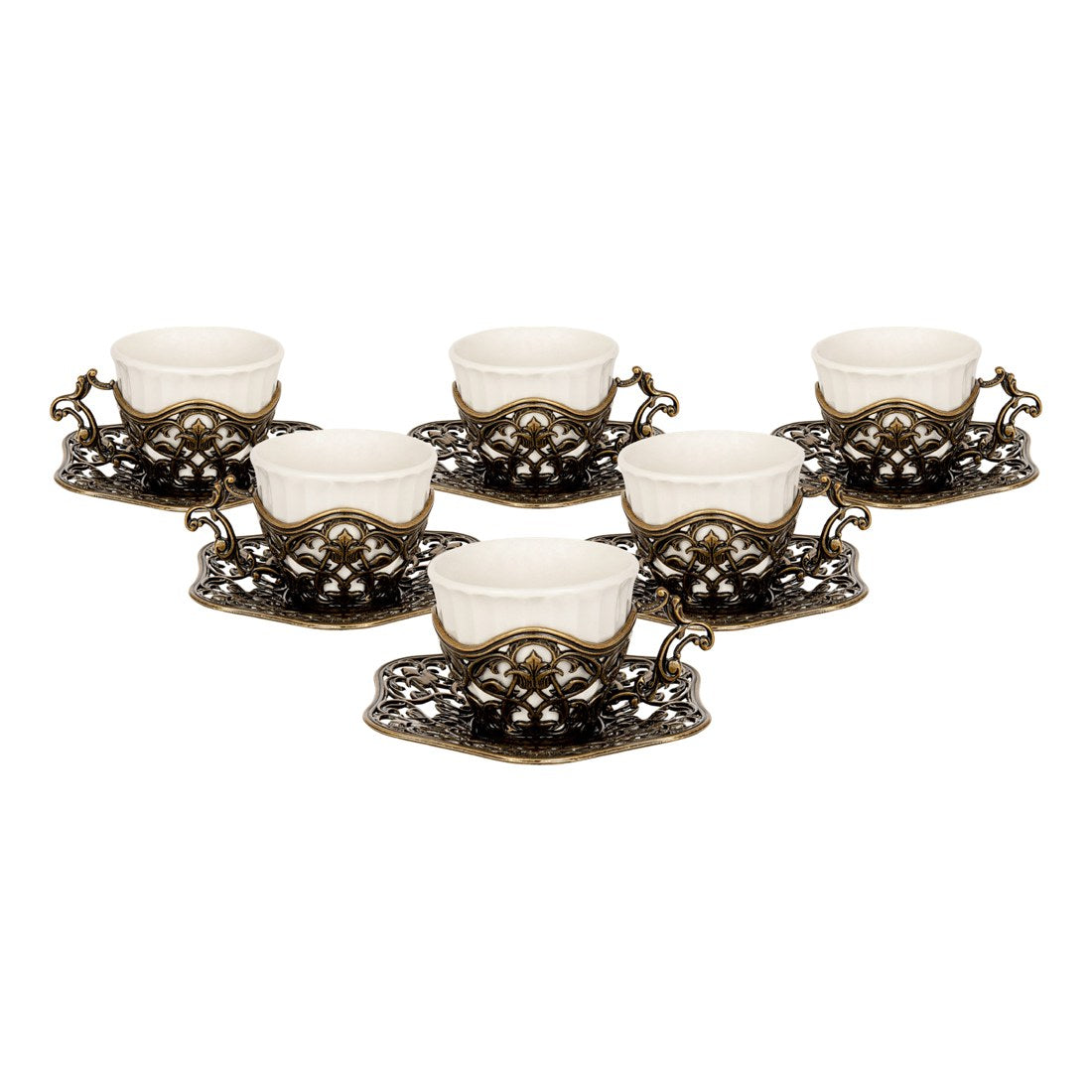 6-Person Presentation Set - Elisa - Plain - Antique Gold Tone - Acar catalog image