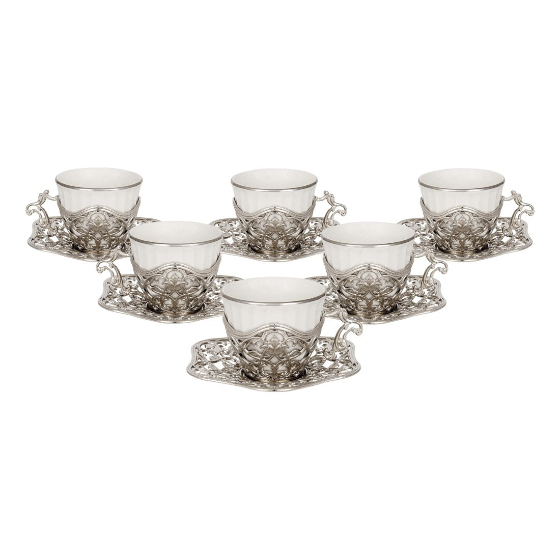 6-Person Presentation Set - Elisa - Plain - White - Acar catalog image
