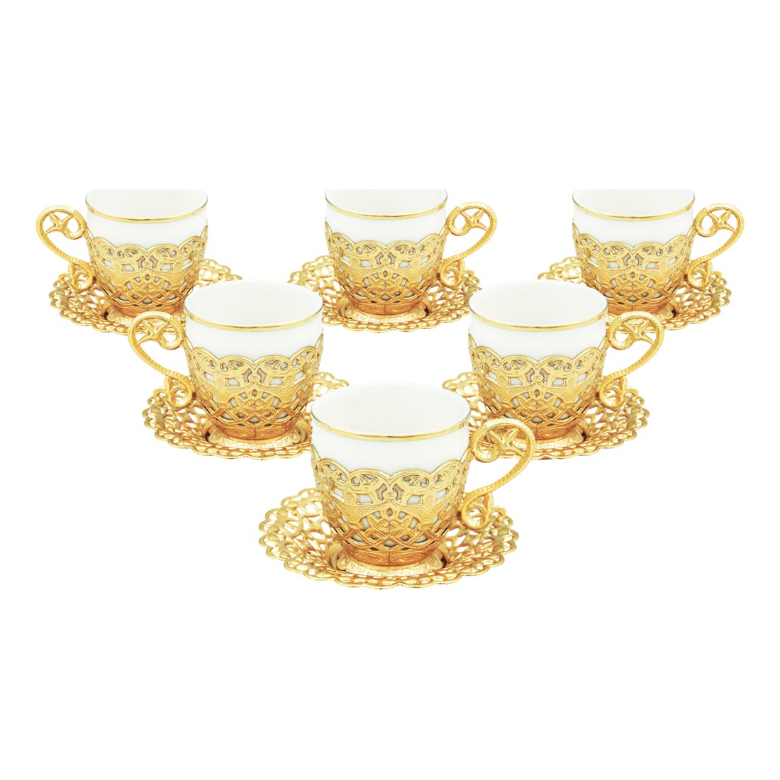 6-Person Presentation Set - Poppy Plain - Gold Tone - Acar catalog image
