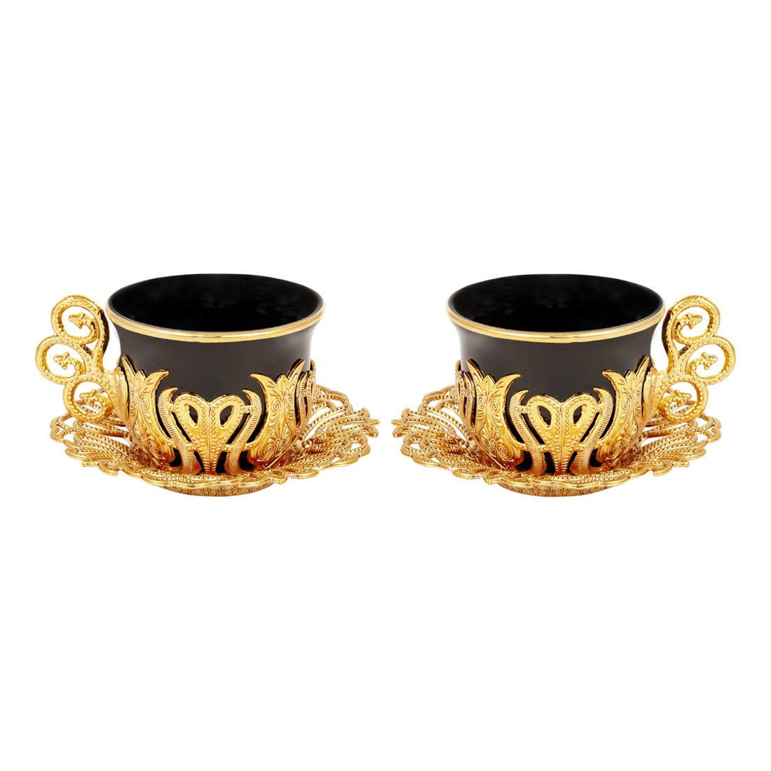 2-Person Presentation Set - Tulip - Black - Gold Tone - Acar catalog image