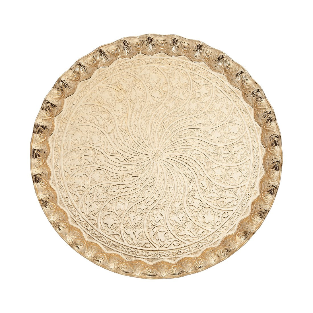 Tray For 6-Person - New Waved - Gold Tone - Acar catalog image