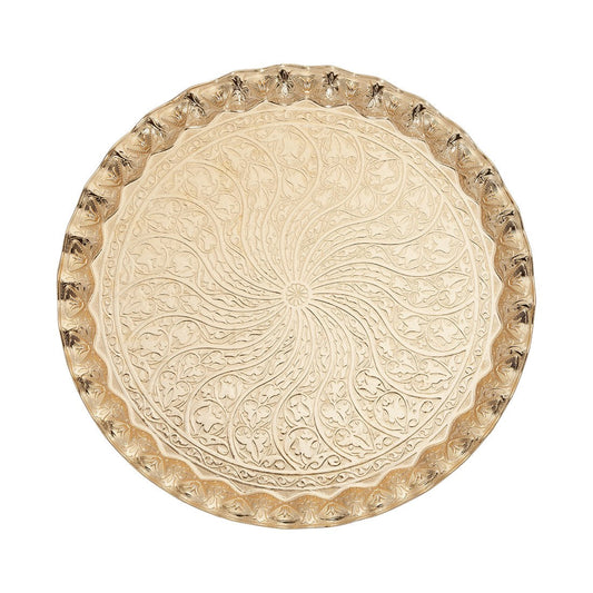 Tray For 6-Person - New Waved - Gold Tone - Acar catalog image