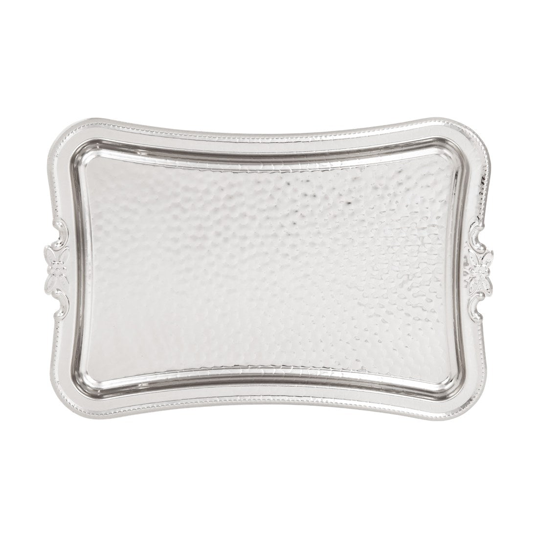 Tray Single - Hammered Metal - White - Acar catalog image