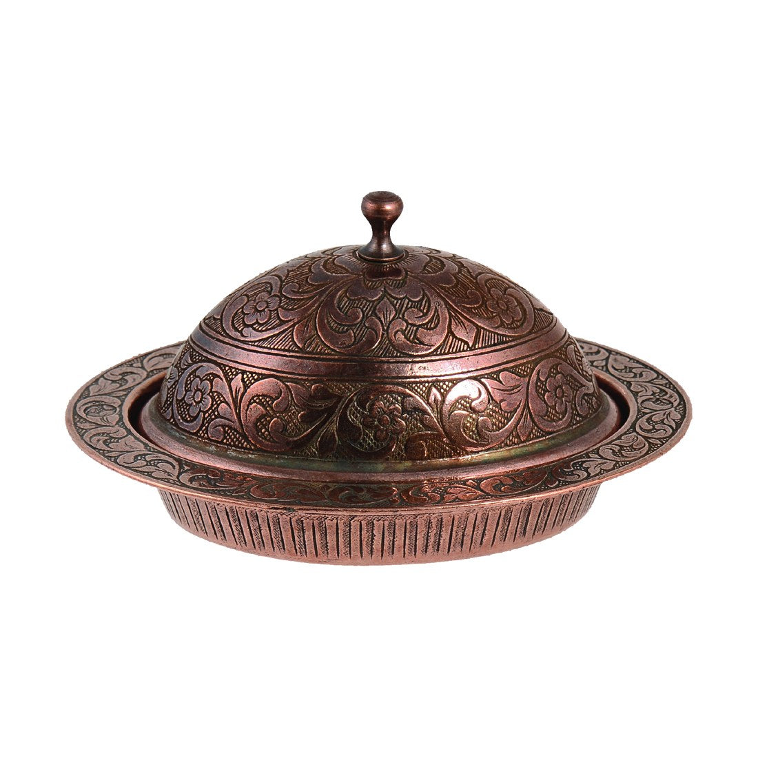 Turkish Delight Bowl - Large Oval - Antique Copper Tone - Acar catalog image