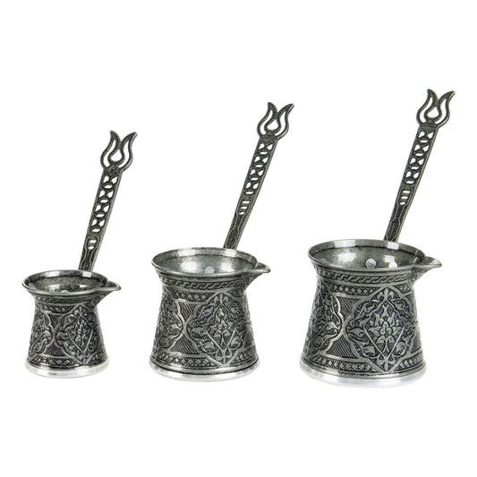 Decorative Coffee Pot Set - Triple - Tinned Finish - Acar catalog image