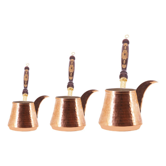 Turkish Coffee Pot Set- Triple Beak - Red - Acar catalog image
