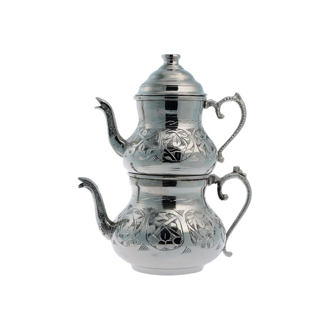 Tea Pot - Small Engraved Design - White - Acar catalog image