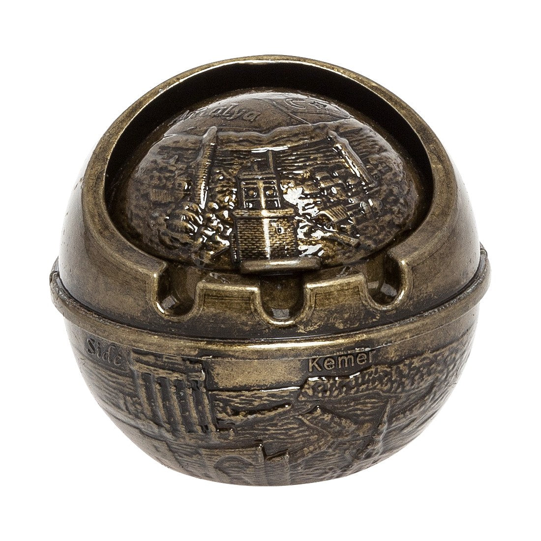 Ashtray Antalya Large - Antique Gold Tone - Acar catalog image