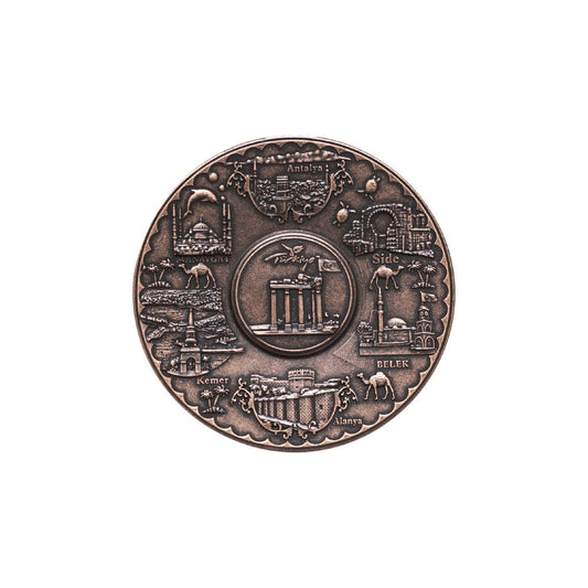 Decorative Plate Small - Antique Copper Tone - Acar catalog image