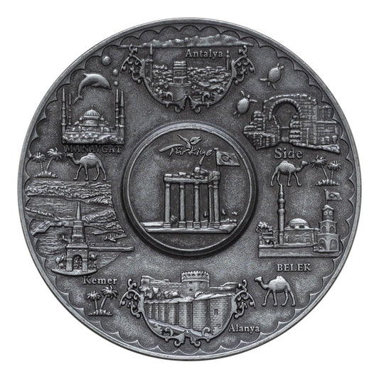 Decorative Plate Big - Tinned Finish - Acar catalog image