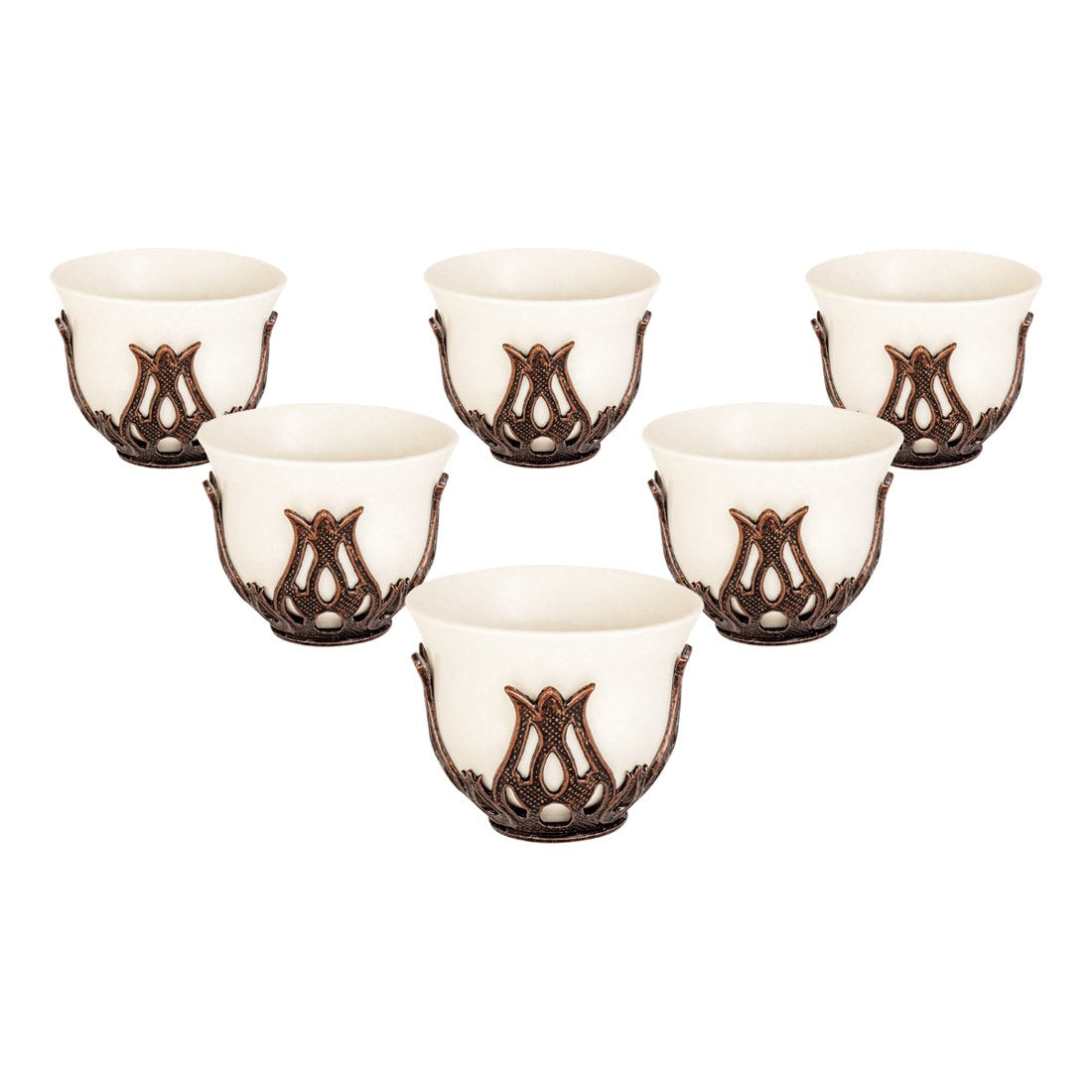 6-Person Mirra Set - Without Tray - Antique Copper Tone - Acar catalog image