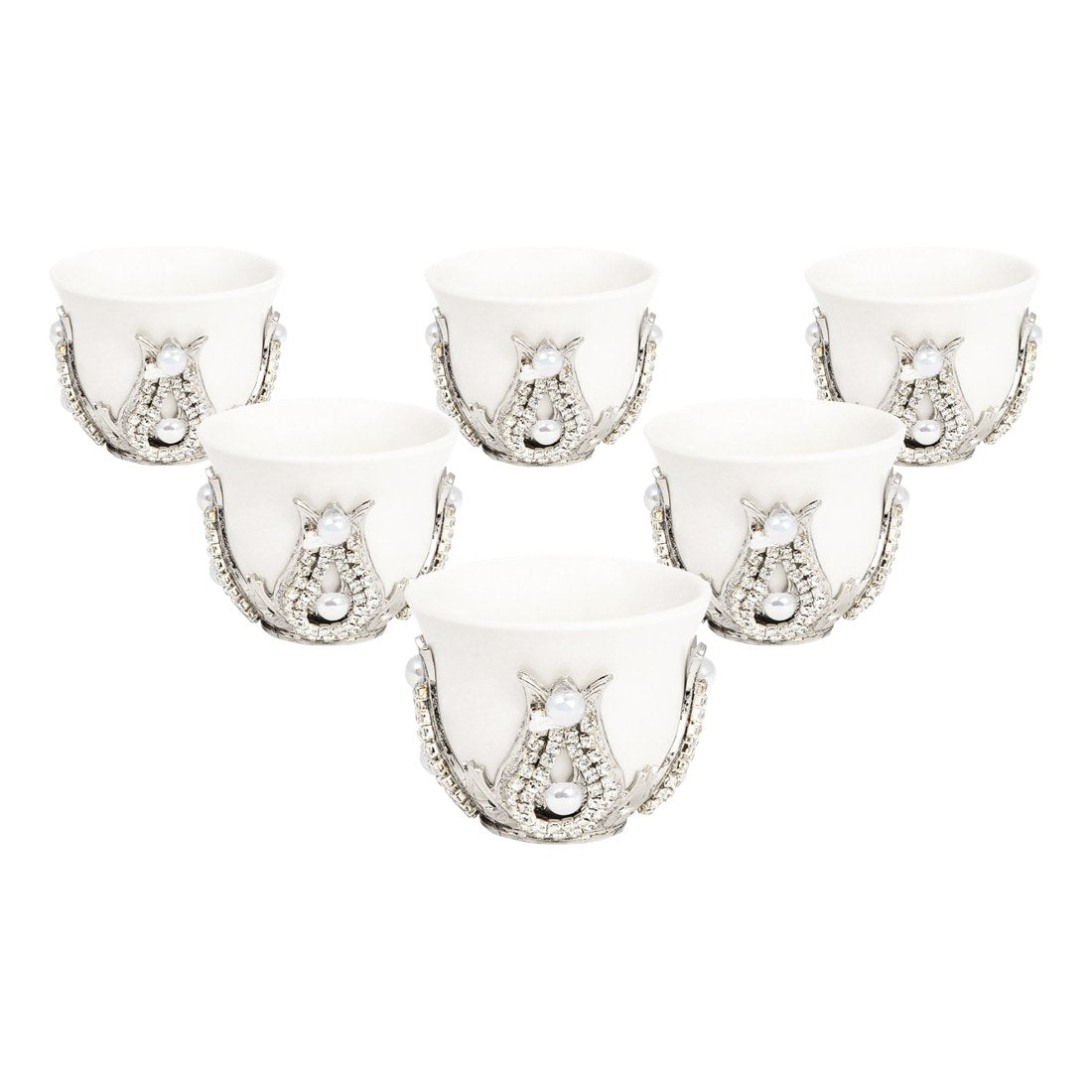 6-Person Gem-Style Mirra Set - Without Tray - White - Acar catalog image