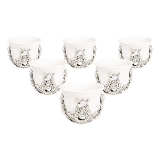 6-Person Gem-Style Mirra Set - Without Tray - White - Acar catalog image