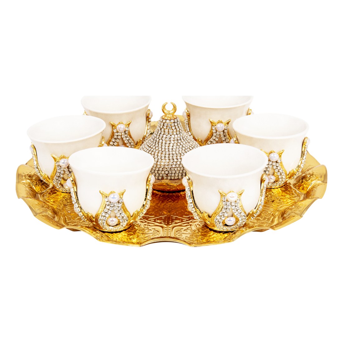 6-Person Gem-Style Mirra Set - Gold Tone - Acar catalog image
