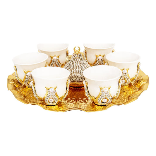 6-Person Gem-Style Mirra Set - Gold Tone - Acar catalog image