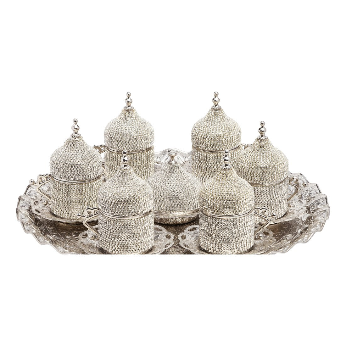 6-Person Coffee Gem-Style Set - Gem-Style Series - White - Acar catalog image