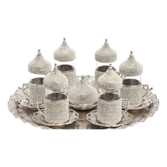 6-Person Water Glass Set Gem-Style Series - White - Acar catalog image