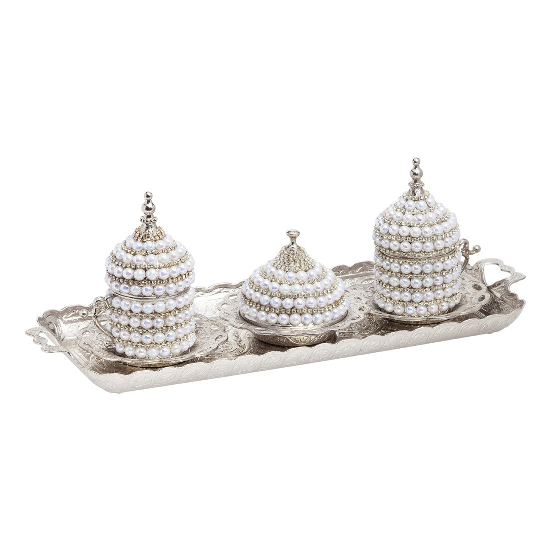 2-Person Coffee Gem-Style Set - Pearl-Style Series - White - Acar catalog image