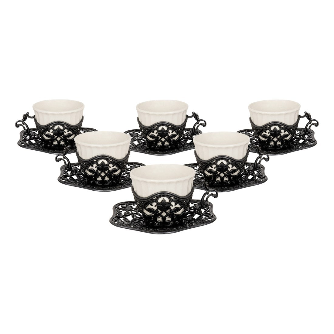 6-Person Presentation Set - Elisa - Plain - Tinned Finish - Acar catalog image