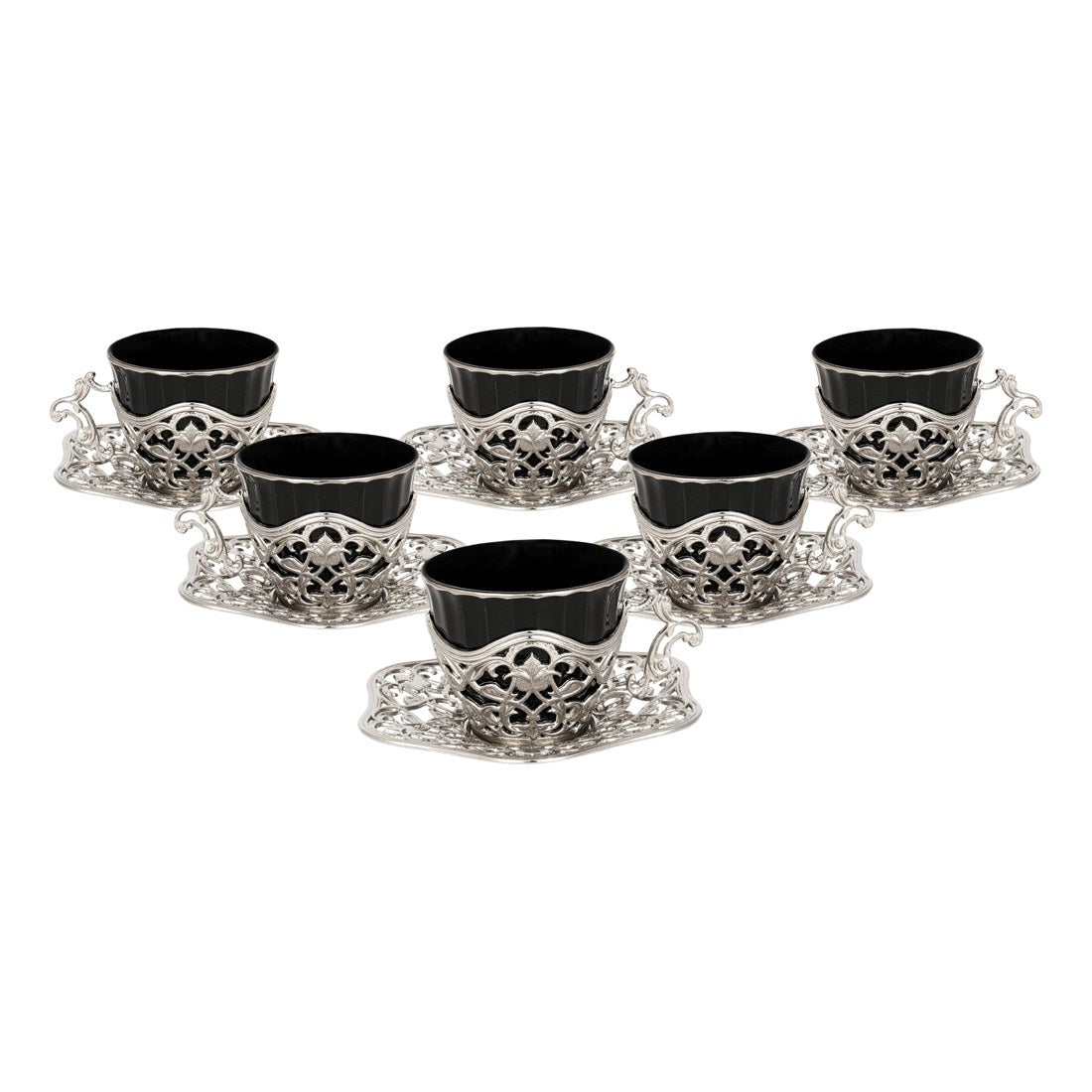 6-Person Presentation Set - Elisa - Black - White - Acar catalog image