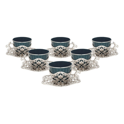 6-Person Presentation Set - Elisa - Green - White - Acar catalog image