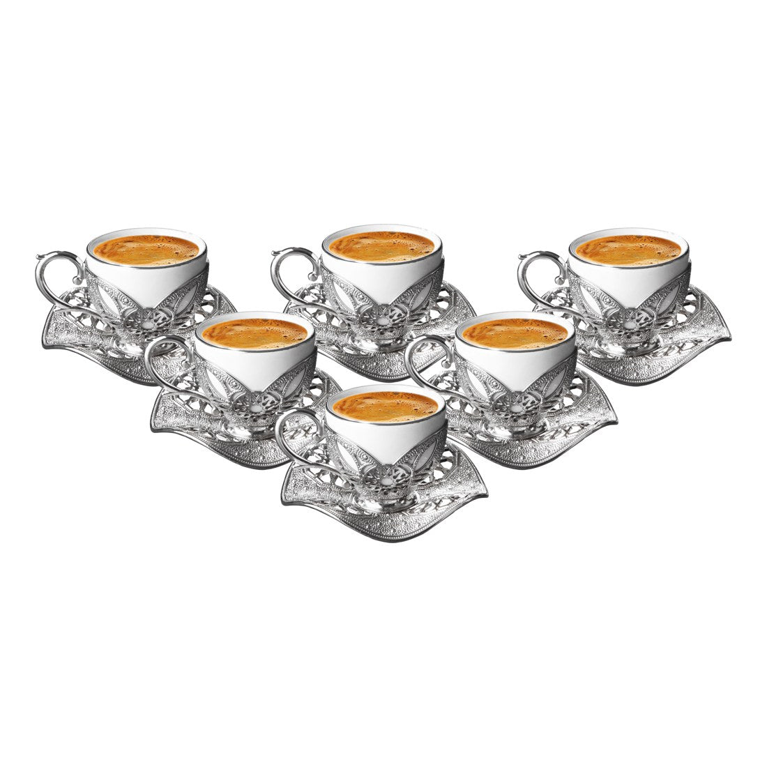 6-Person Presentation Set - Busra Plain - White - Acar catalog image