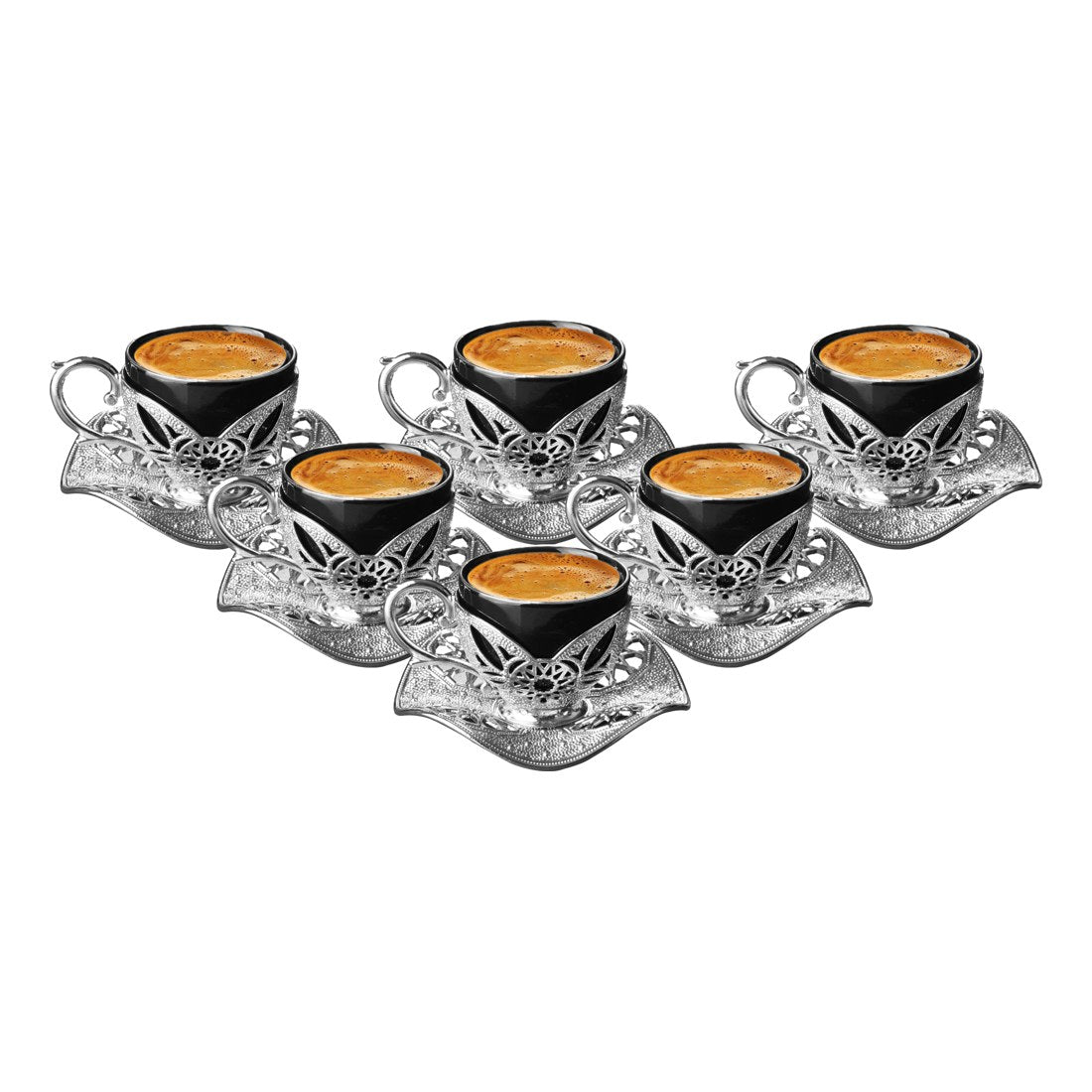 6-Person Presentation Set - Busra Black - White - Acar catalog image