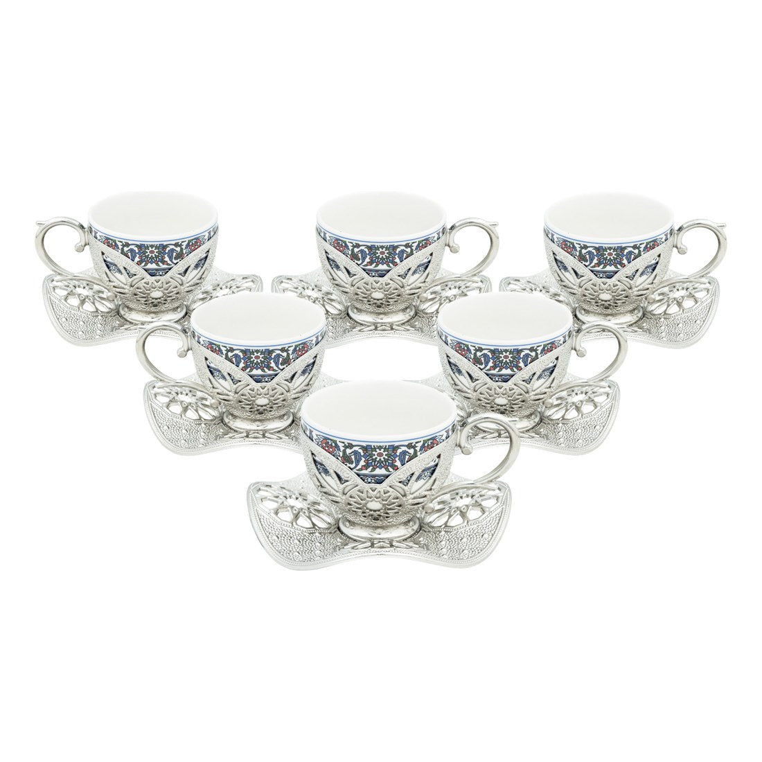 6-Person Presentation Set - Busra Topkapi - White - Acar catalog image