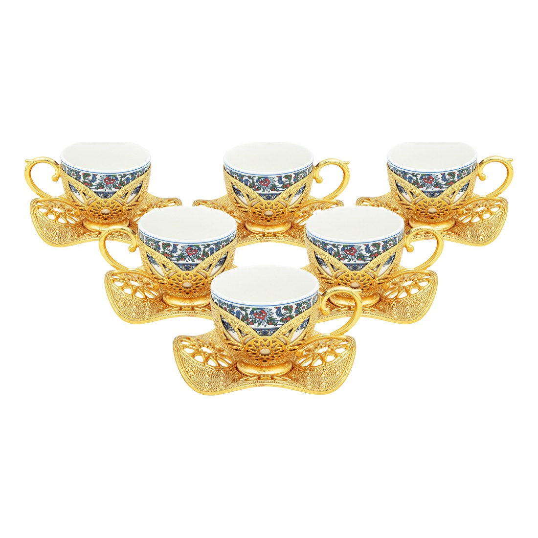 6-Person Presentation Set - Busra Topkapi - Gold Tone - Acar catalog image