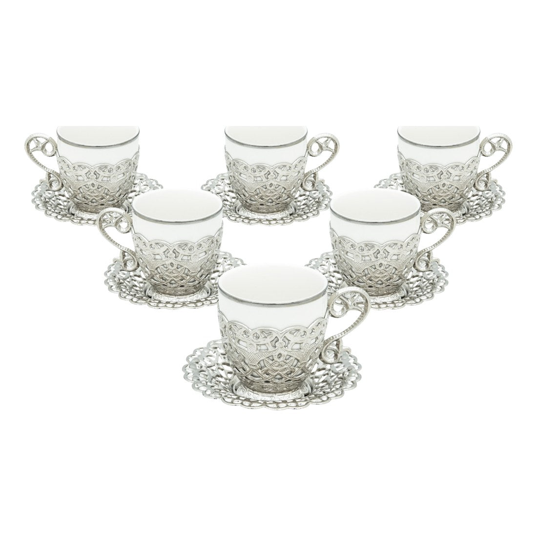 6-Person Presentation Set - Poppy Plain - White - Acar catalog image
