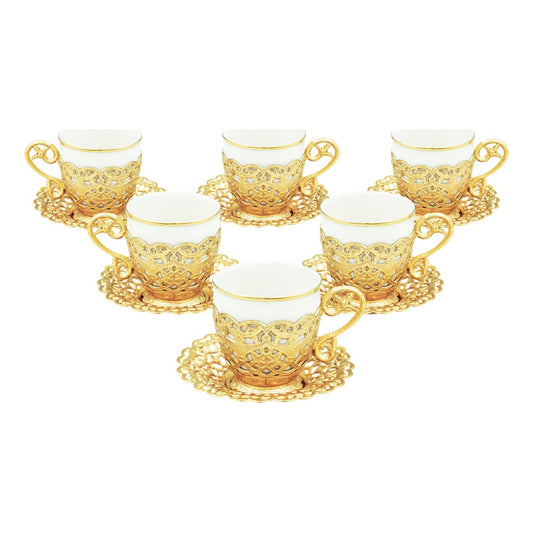 6-Person Presentation Set - Poppy Plain - Gold Tone - Acar catalog image