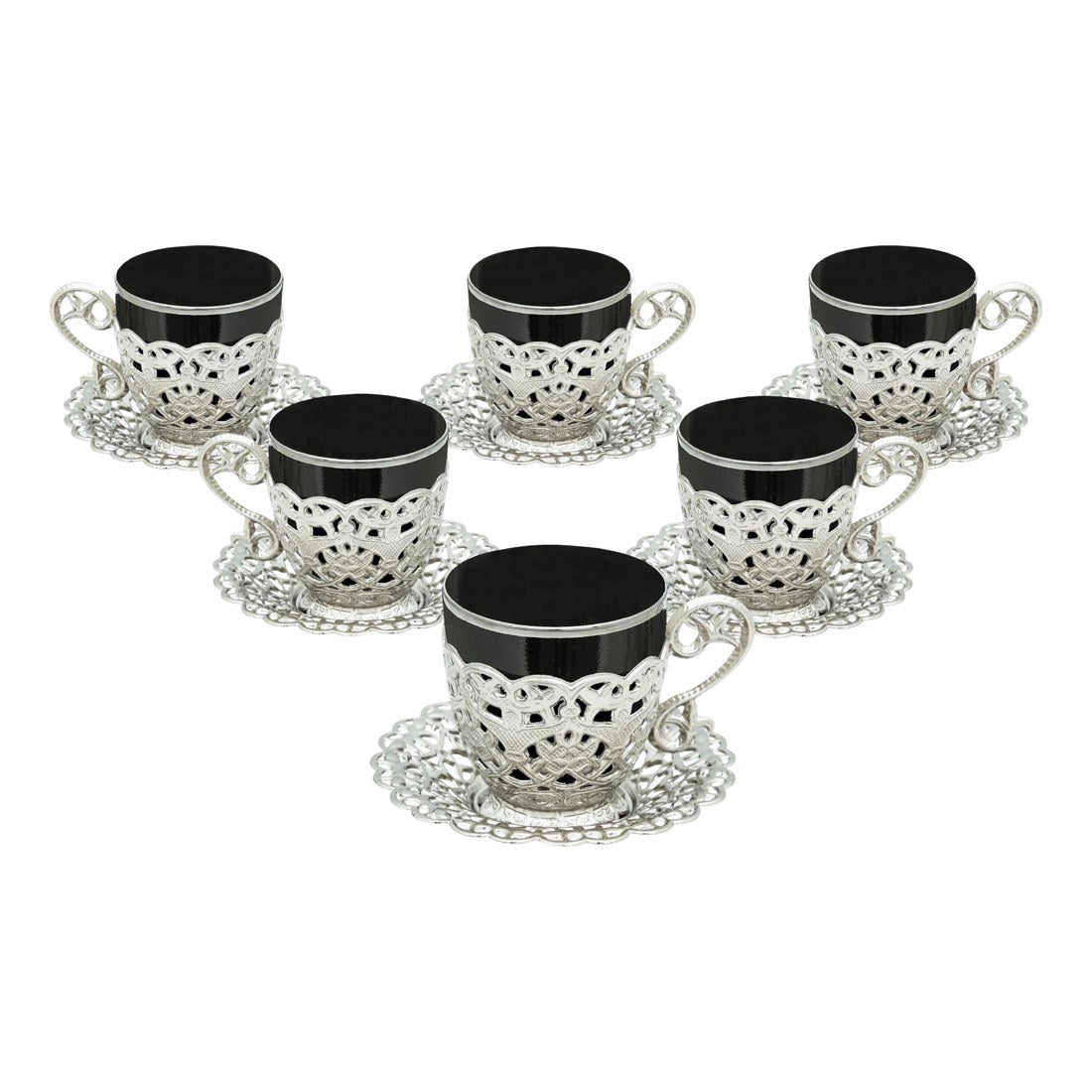 6-Person Presentation Set - Poppy - Black - White - Acar catalog image