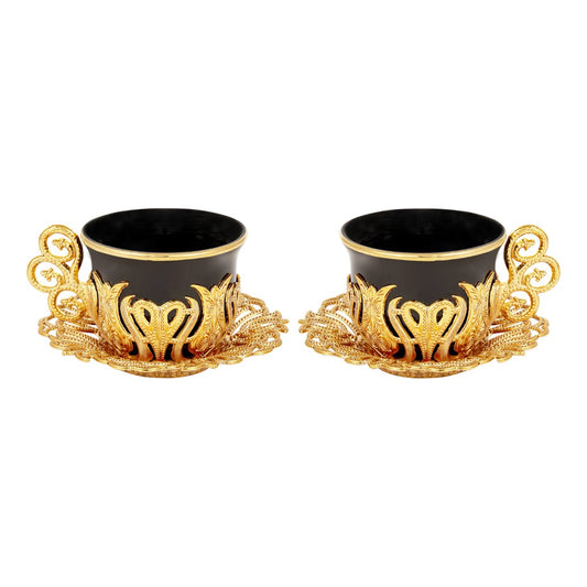 2-Person Presentation Set - Tulip - Black - Gold Tone - Acar catalog image