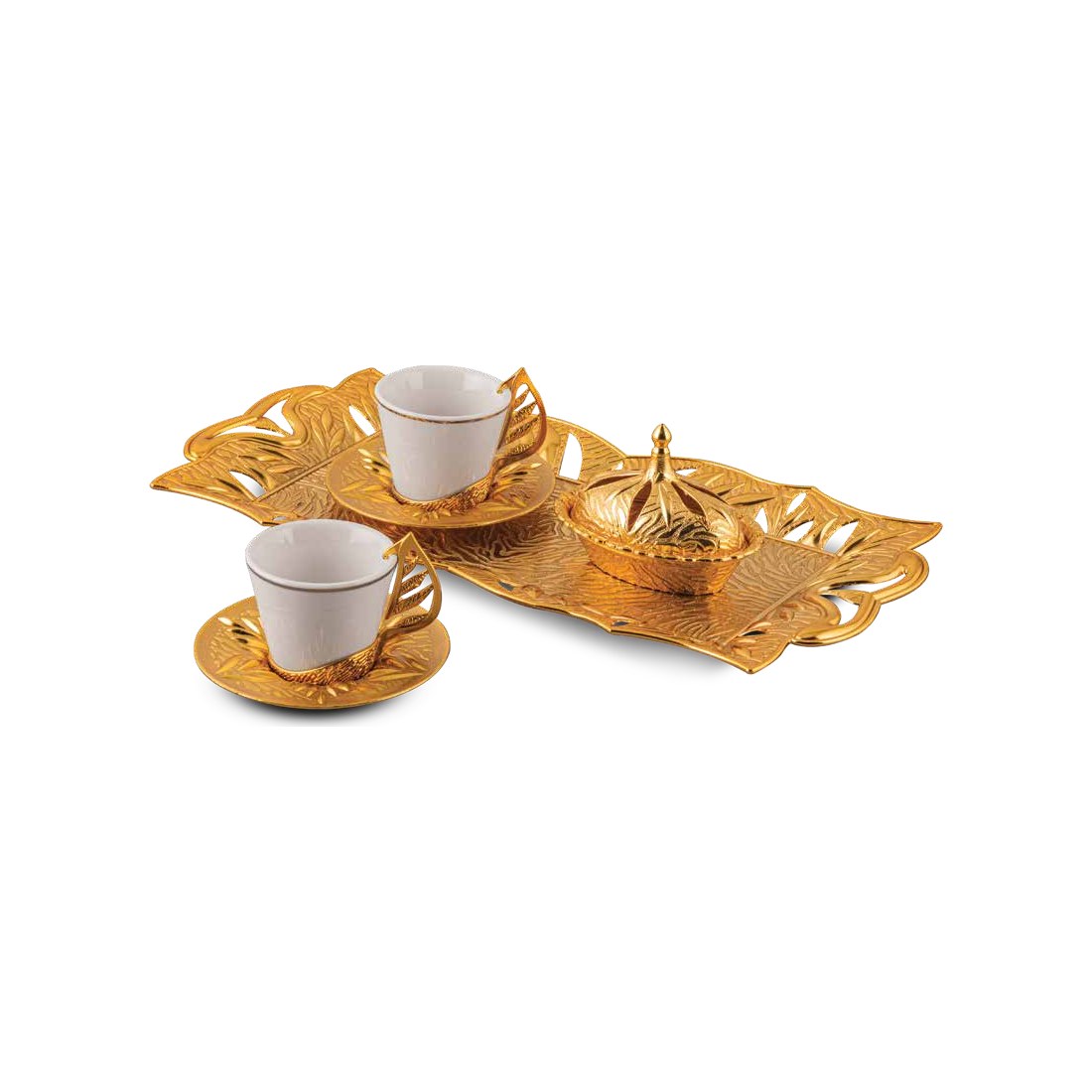 Gilded Yaprak 2-Person Coffee Set - catalog product image