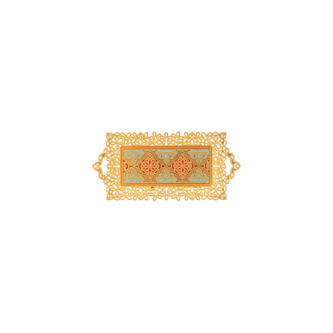 2-Person Bow Lace Tray with Enamel - catalog product image