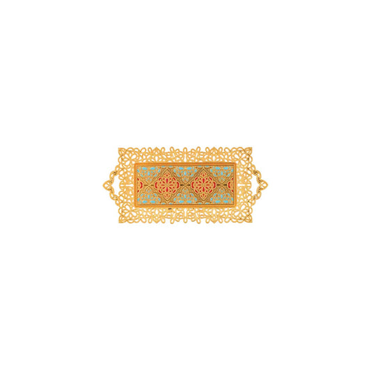 2-Person Bow Lace Tray with Enamel - catalog product image