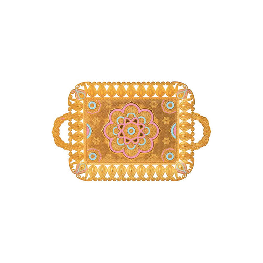 6-Person Ecem Rectangular Tray with Enamel - catalog product image