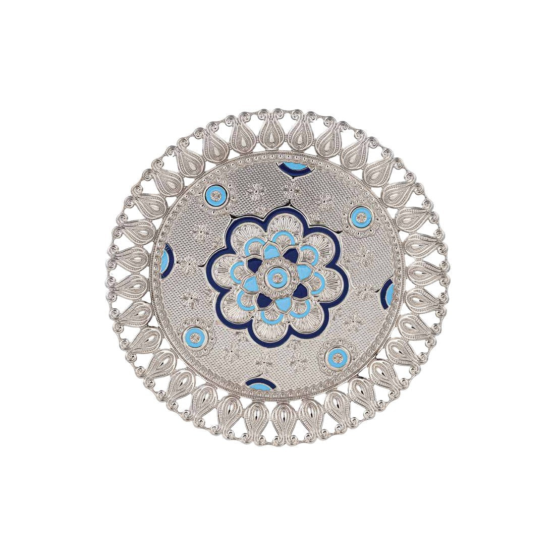 6-Person Ecem Round Tray with Enamel - catalog product image