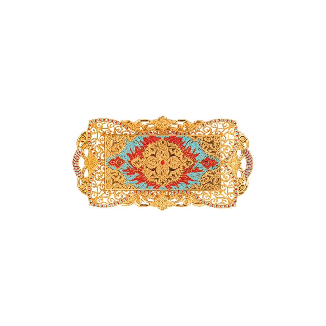 2-Person Arya Rectangular Tray with Enamel - catalog product image